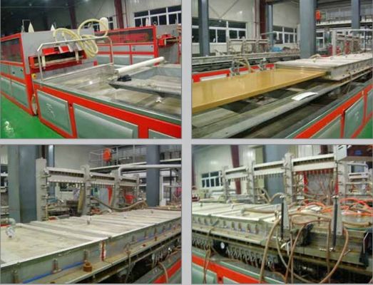 Moulures d'extrusion de porte creuse en PVC en plastique WPC pour la fabrication de produits ménagers