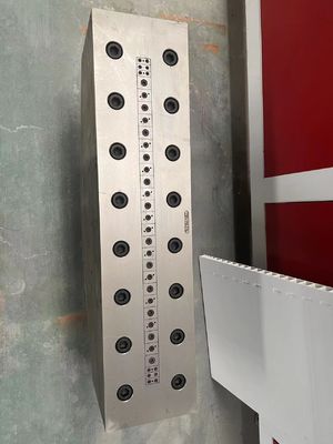 Matrice d'extrusion en plastique en argent PVC / calibrateur / tête de moulage avec 1 cavité de moule