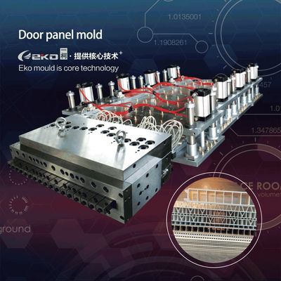 Modèle de panneau de porte creuse personnalisé pour une matrice d'extrusion en plastique de bois en PVC large de 1000 mm