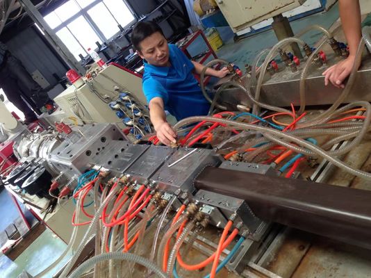 Ligne de machine d'extrudeuse pour revêtement de sol en bois plastique composite avec une capacité de 150-200 kg/h