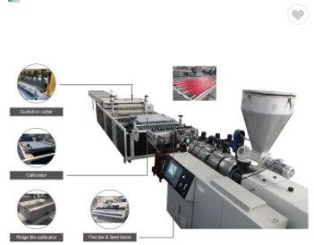 Machine à extruder les tôles de toit vitrées en PVC à double vis conique avec ABB Inverte