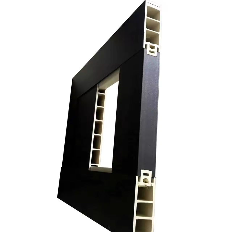Ligne de production de la machine de fabrication de panneaux de porte creuse en PVC argenté de 1000 mm WPC avec PVC rigide